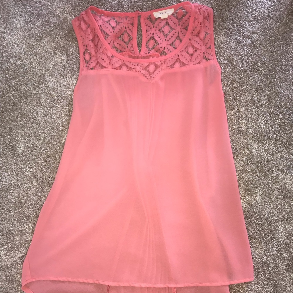 Pink Tank with Beautiful back